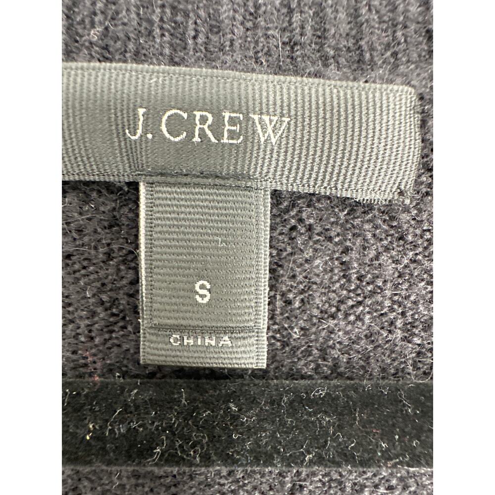 J Crew Sweater Women Small Black Merino Wool Alpaca Tunic Long Soft Cozy Capsule - Picture 2 of 7